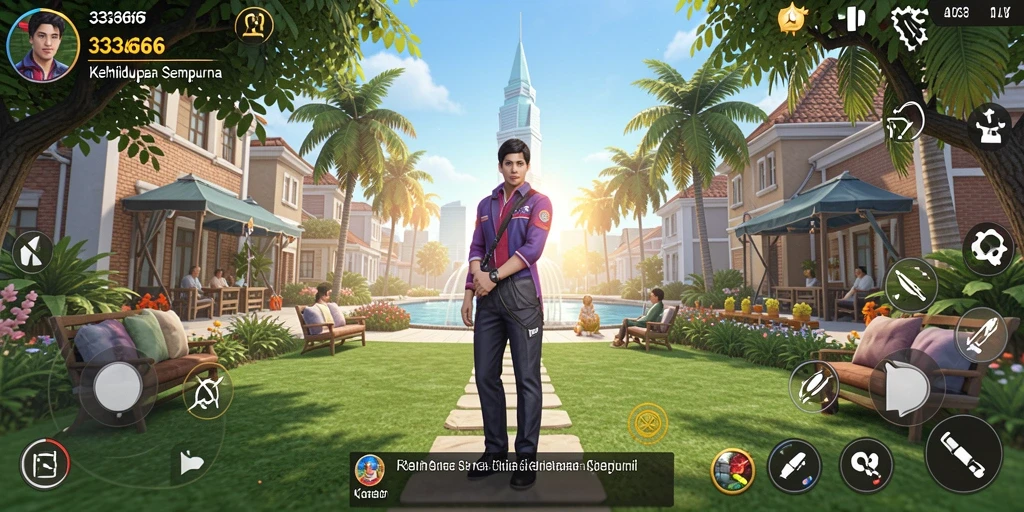 Screenshot menunjukkan gameplay menarik dari 333666 dengan grafis memukau.