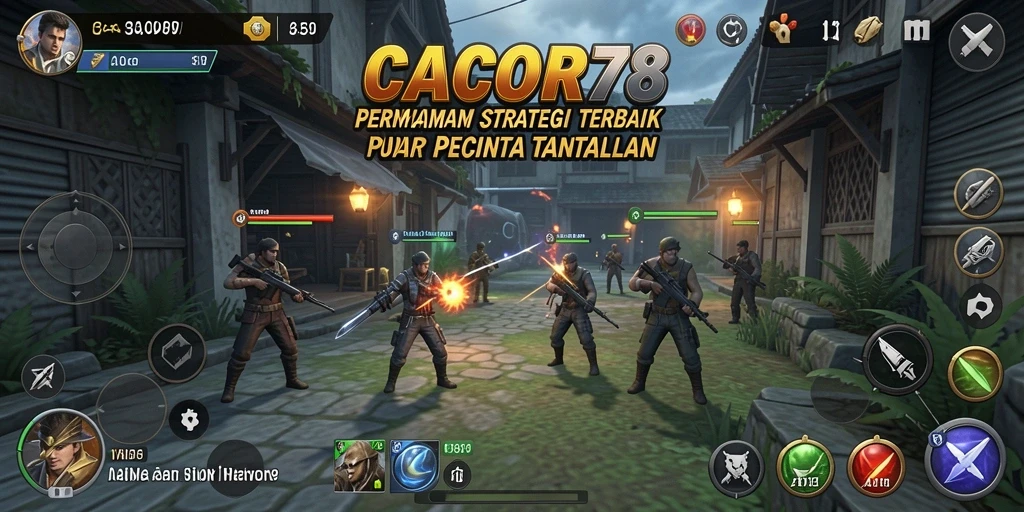 Screenshot utama CACOR78 menampilkan pertempuran strategi yang seru dan mendebarkan.