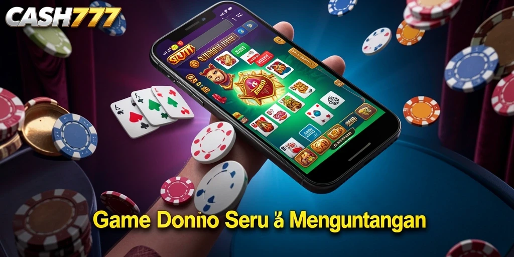 Screenshot gameplay Domino CASH777 yang menarik dan seru.