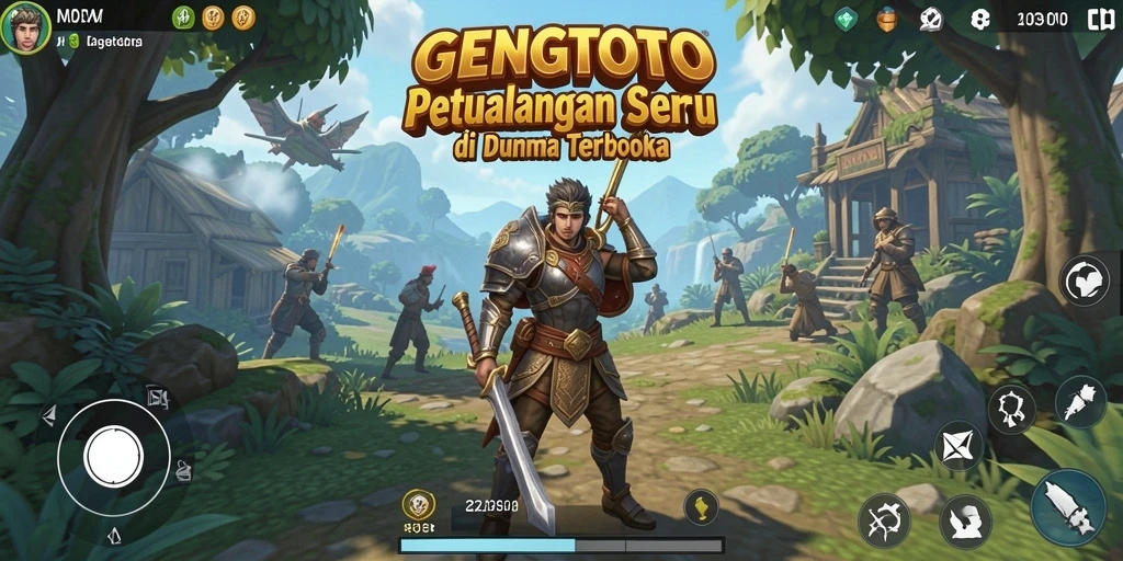 Tampilan gameplay GENGTOTO yang seru di dunia terbuka.