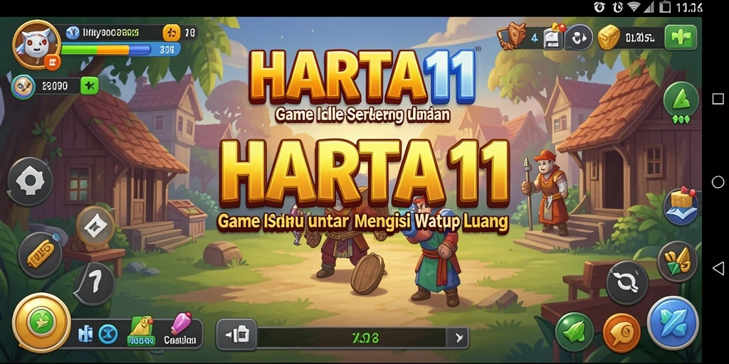 Tampilan screenshot HARTA11 yang menarik dengan gameplay Idle yang seru.