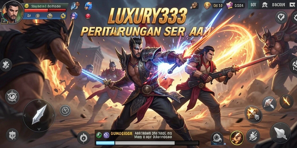 Tangkapan layar LUXURY333 menunjukkan aksi pertarungan yang mendebarkan dan karakter yang kuat.