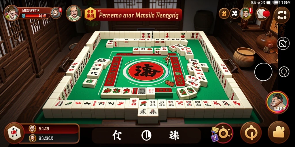 Gameplay seru MEGAPETIR yang menampilkan keseruan Mahjong.