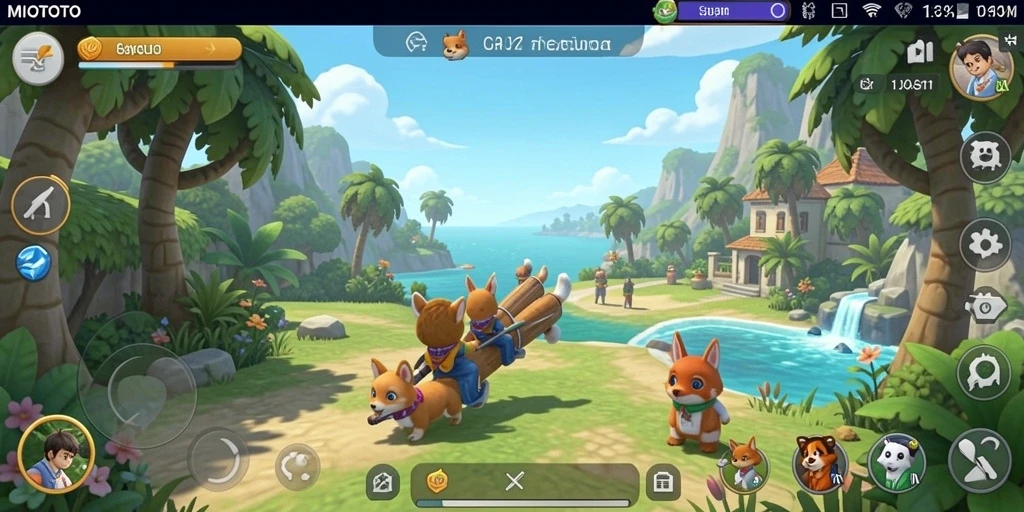 Gameplay MIOTOTO yang ceria dan menghibur untuk semua pemain.