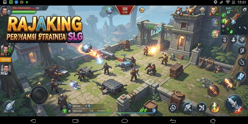 Gameplay menarik dan seru di RAJAKING yang menampilkan strategi pertempuran.