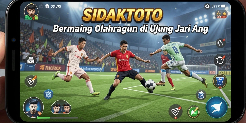 Tampilan gameplay mendebarkan dari SIDAKTOTO yang menunjukkan aksi olahraga.
