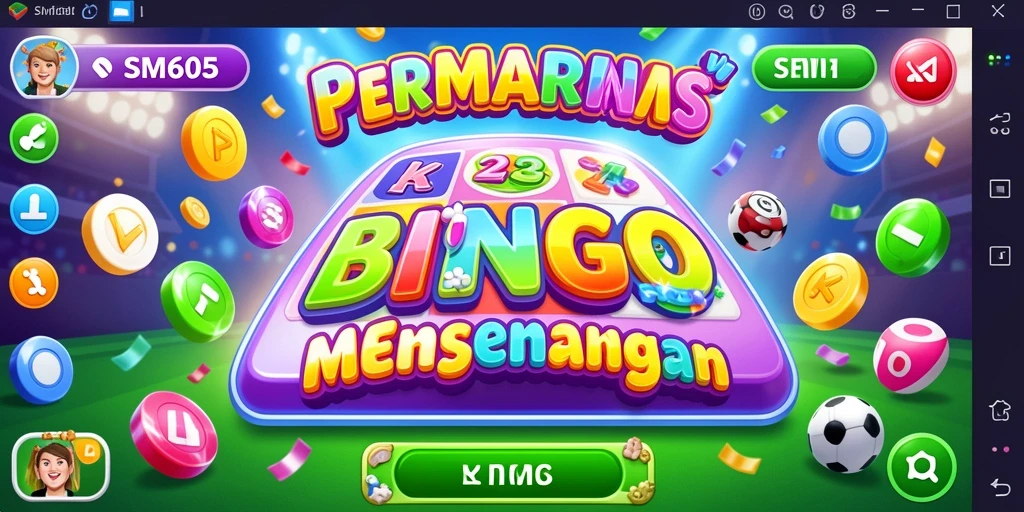 Tampilan gameplay seru di SM605 yang menampilkan keseruan permainan Bingo.