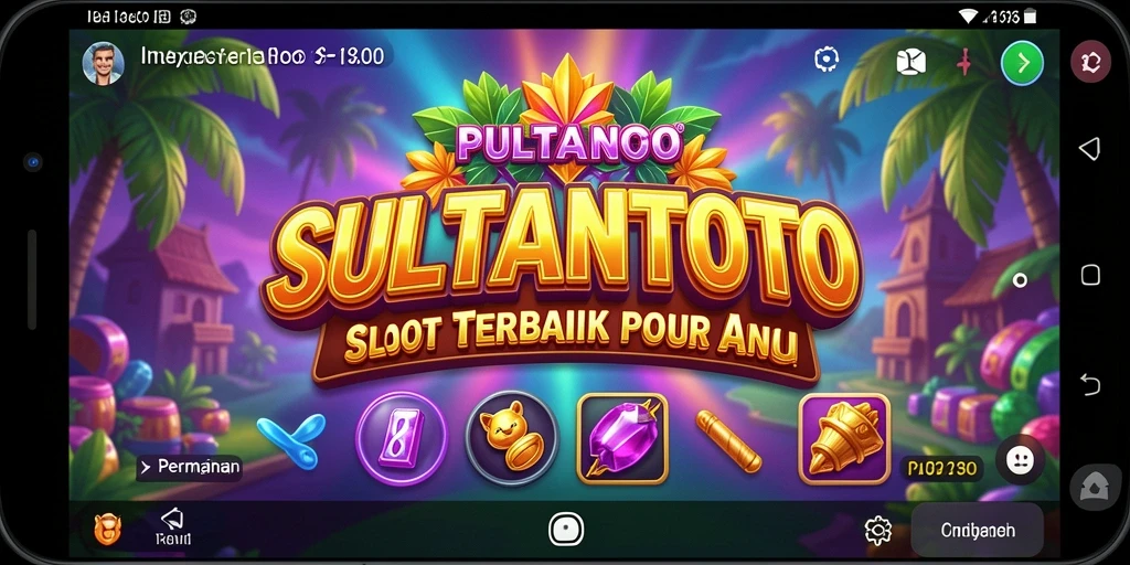 Tampilan menarik dari gameplay Slot SULTANTOTO yang mendebarkan.